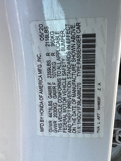 2020 Honda Accord Sport