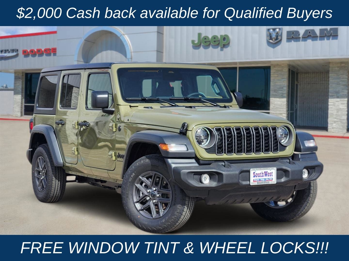2026 Jeep Wrangler WRANGLER 4-DOOR SPORT S
