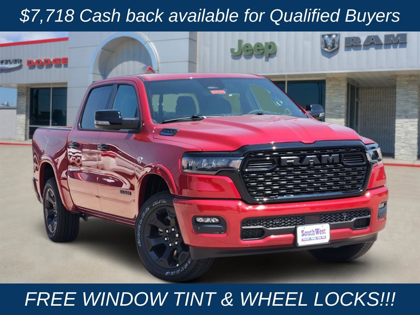 2026 RAM Ram 1500 RAM 1500 LONE STAR CREW CAB 4X4 5'7' BOX