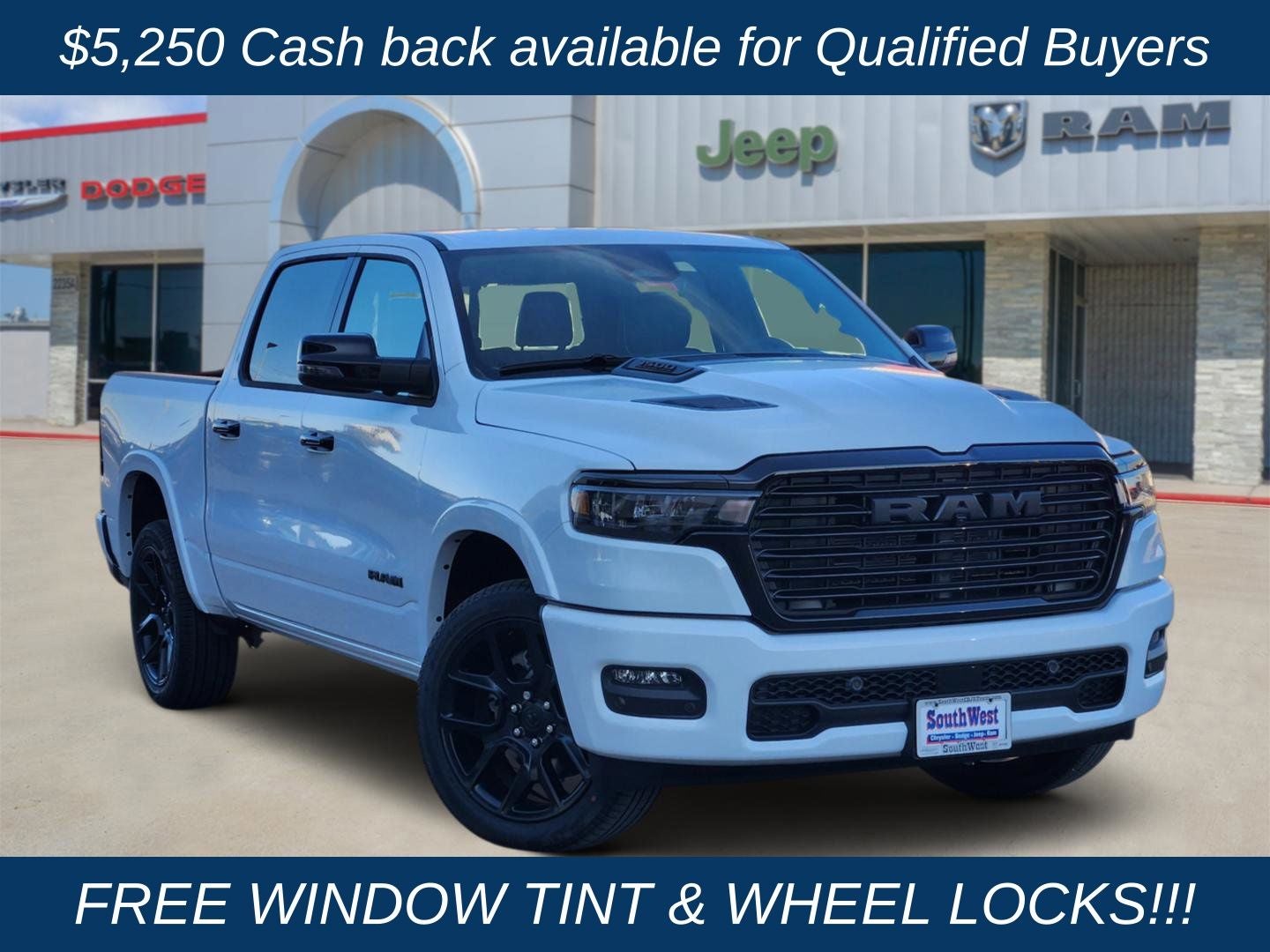 2026 RAM Ram 1500 RAM 1500 LARAMIE CREW CAB 4X4 5'7' BOX