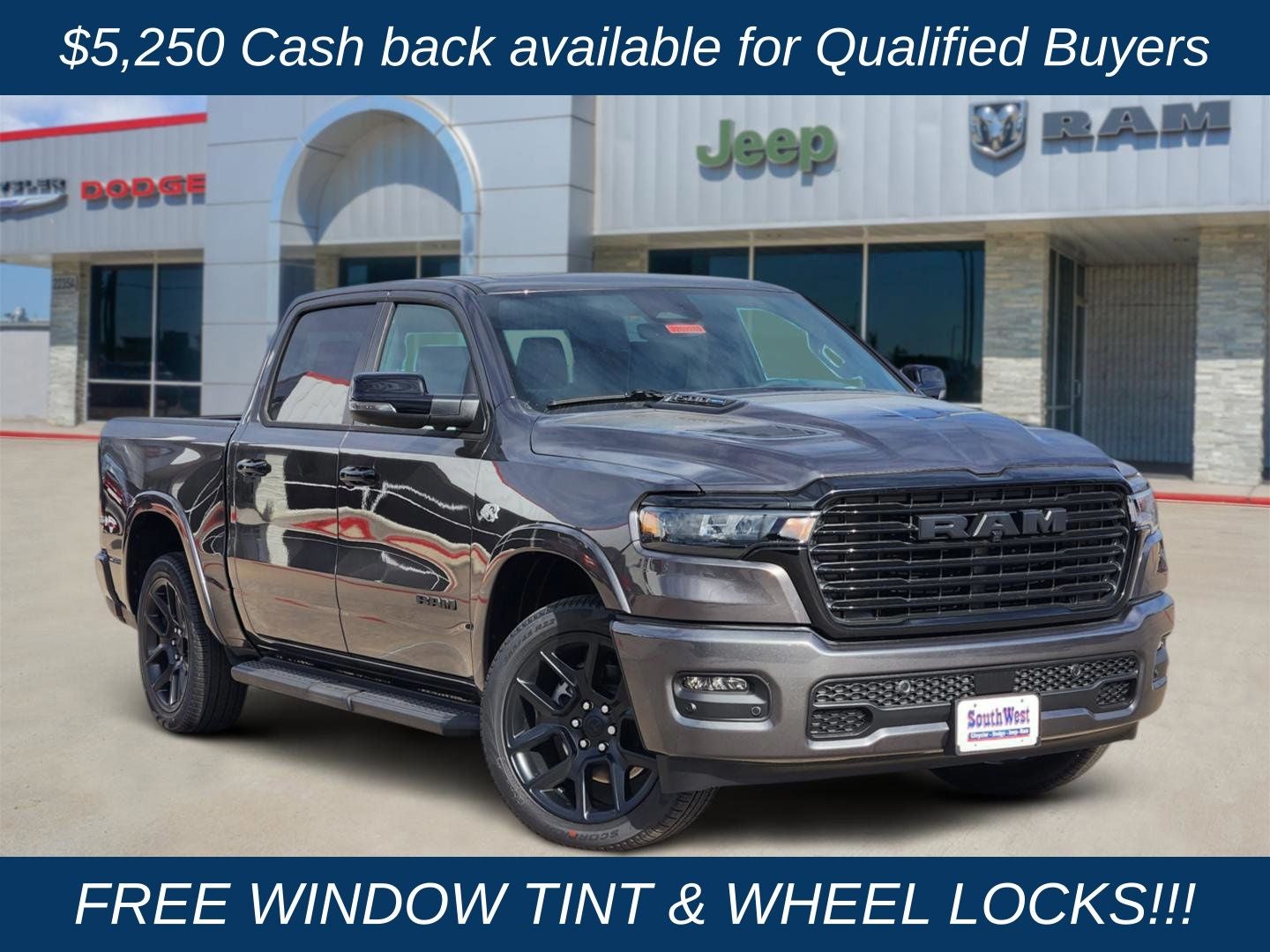 2026 RAM Ram 1500 RAM 1500 LARAMIE CREW CAB 4X4 5'7' BOX
