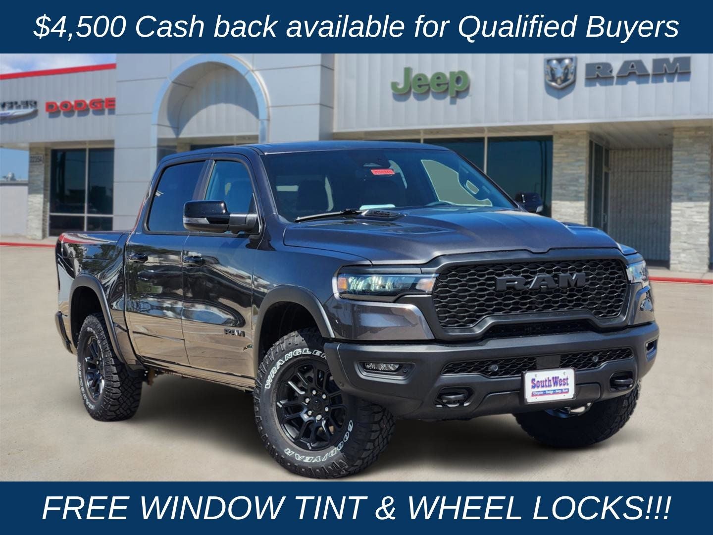 2026 RAM Ram 1500 RAM 1500 REBEL CREW CAB 4X4 5'7' BOX
