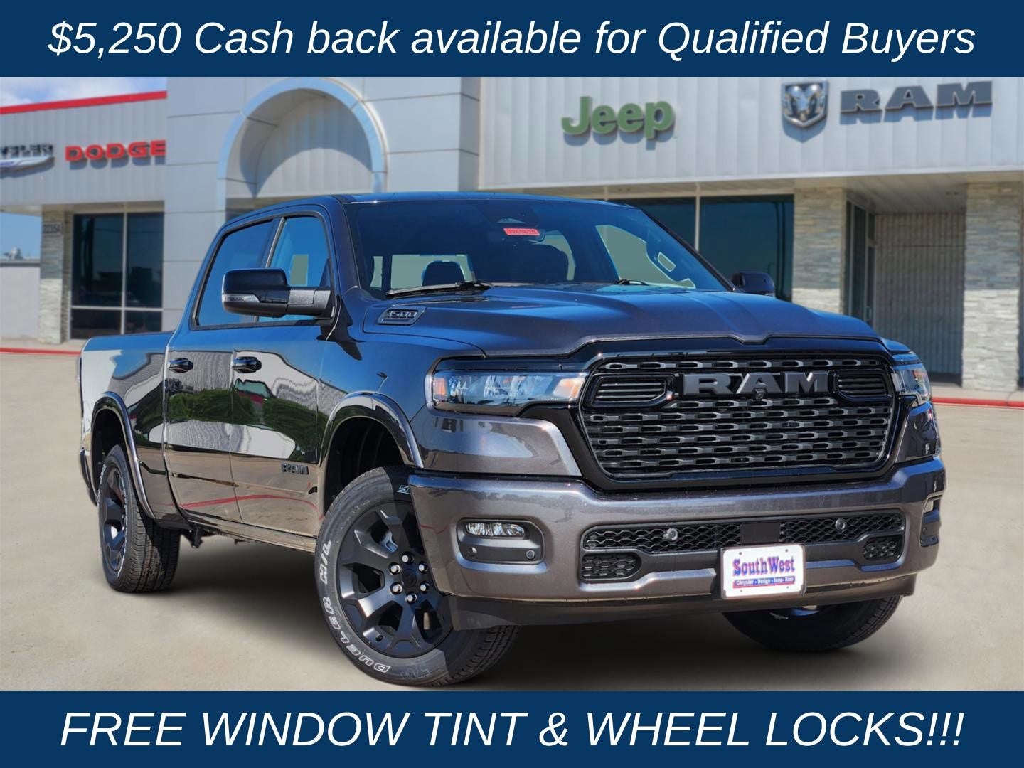 2026 RAM Ram 1500 RAM 1500 BIG HORN CREW CAB 4X4 6'4' BOX