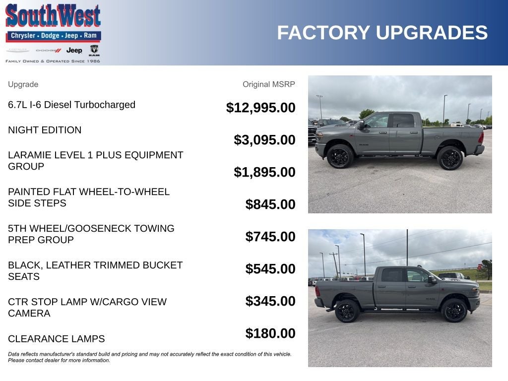 2026 RAM Ram 2500 RAM 2500 LARAMIE CREW CAB 4X4 6'4' BOX