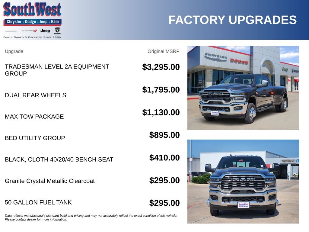 2026 RAM Ram 3500 RAM 3500 TRADESMAN CREW CAB 4X4 8' BOX