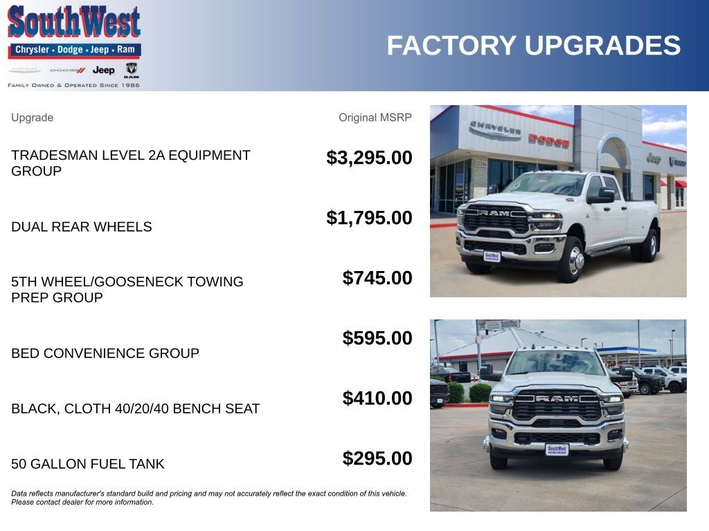 2026 RAM Ram 3500 RAM 3500 TRADESMAN CREW CAB 4X4 8' BOX