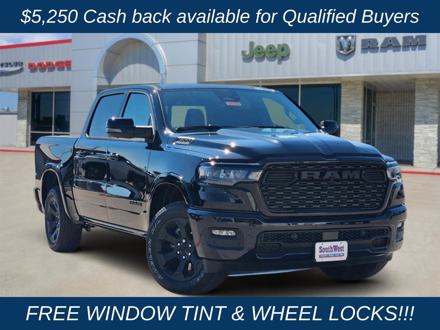 2026 RAM Ram 1500 RAM 1500 LONE STAR CREW CAB 4X4 5'7' BOX