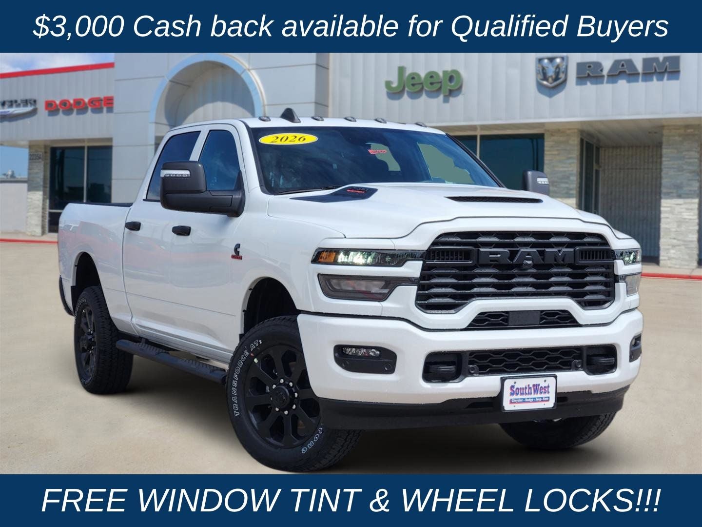 2026 RAM Ram 2500 RAM 2500 BLACK EXPRESS CREW CAB 4X4 6'4' BOX