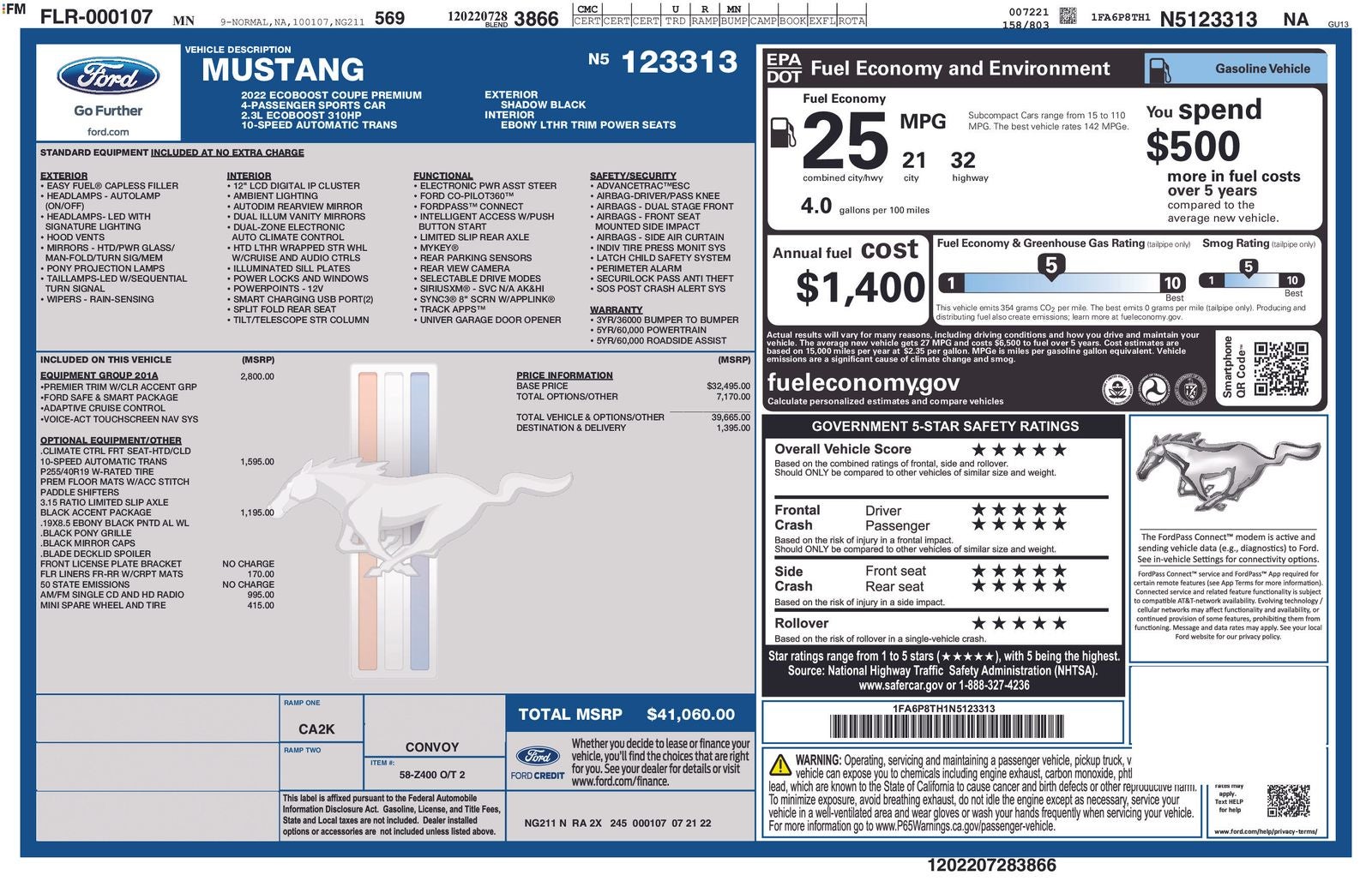 2022 Ford Mustang EcoBoost Premium