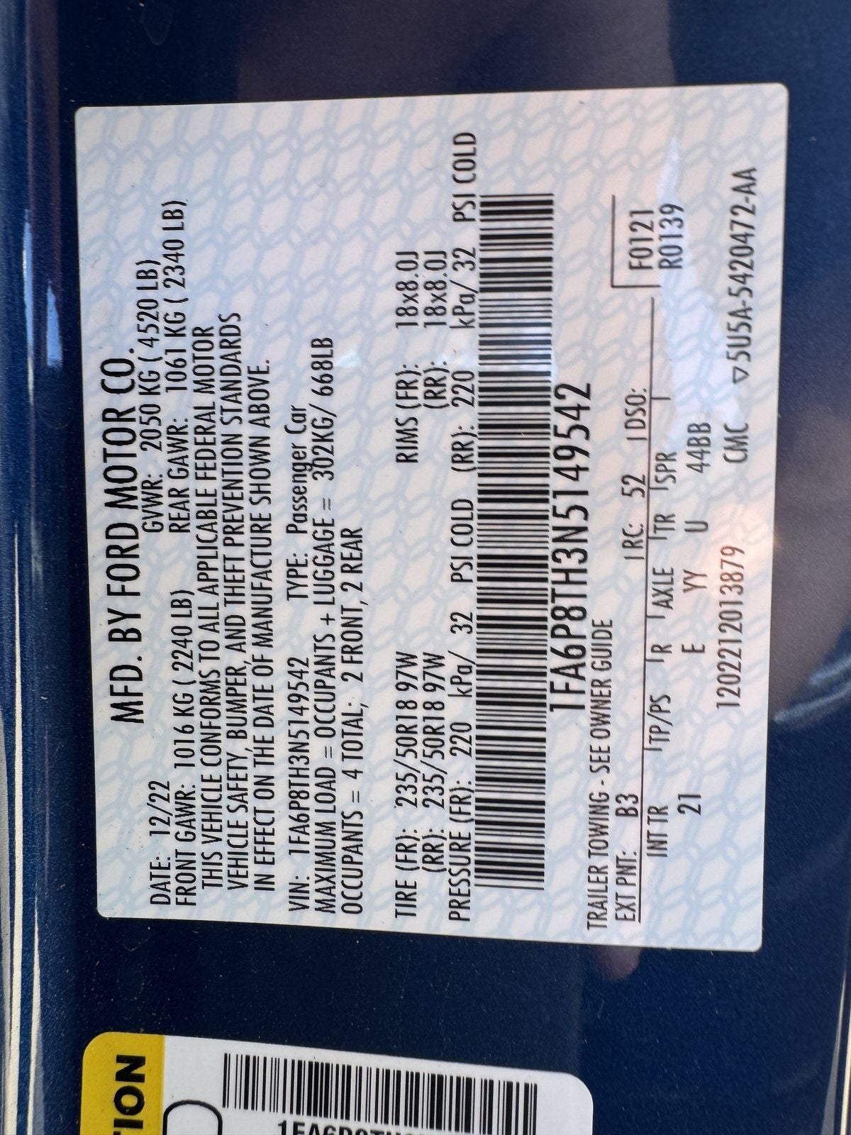 2022 Ford Mustang EcoBoost