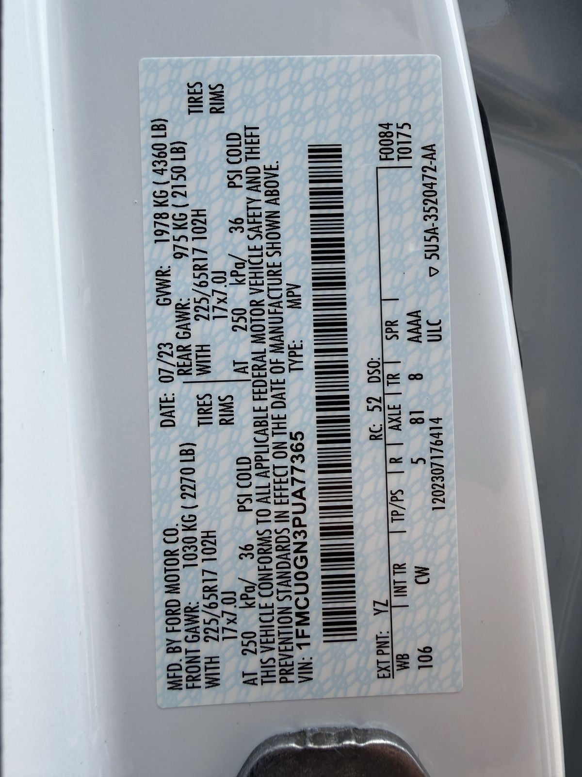2023 Ford Escape Active