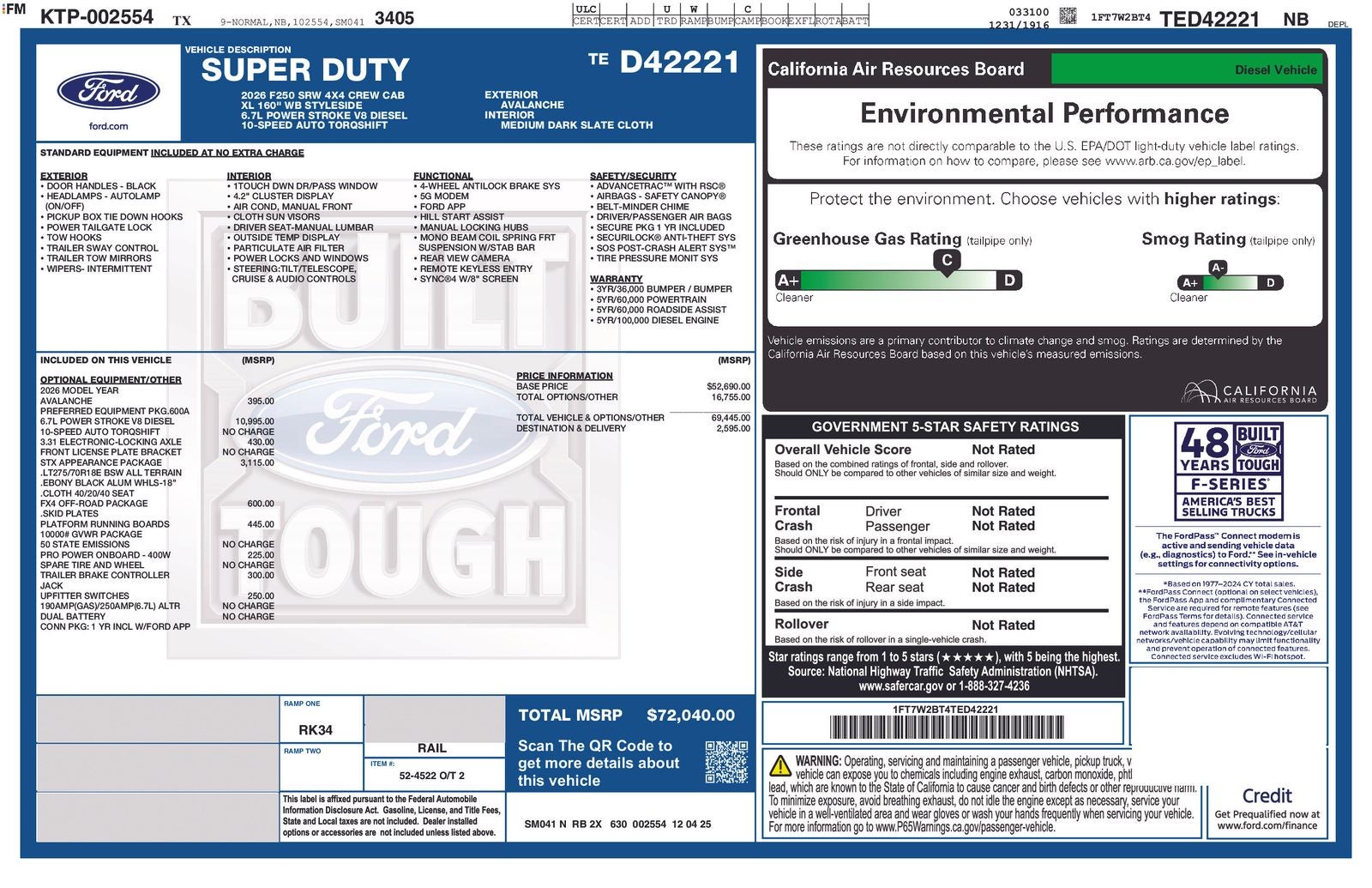 2026 Ford F-250SD F-250® XL