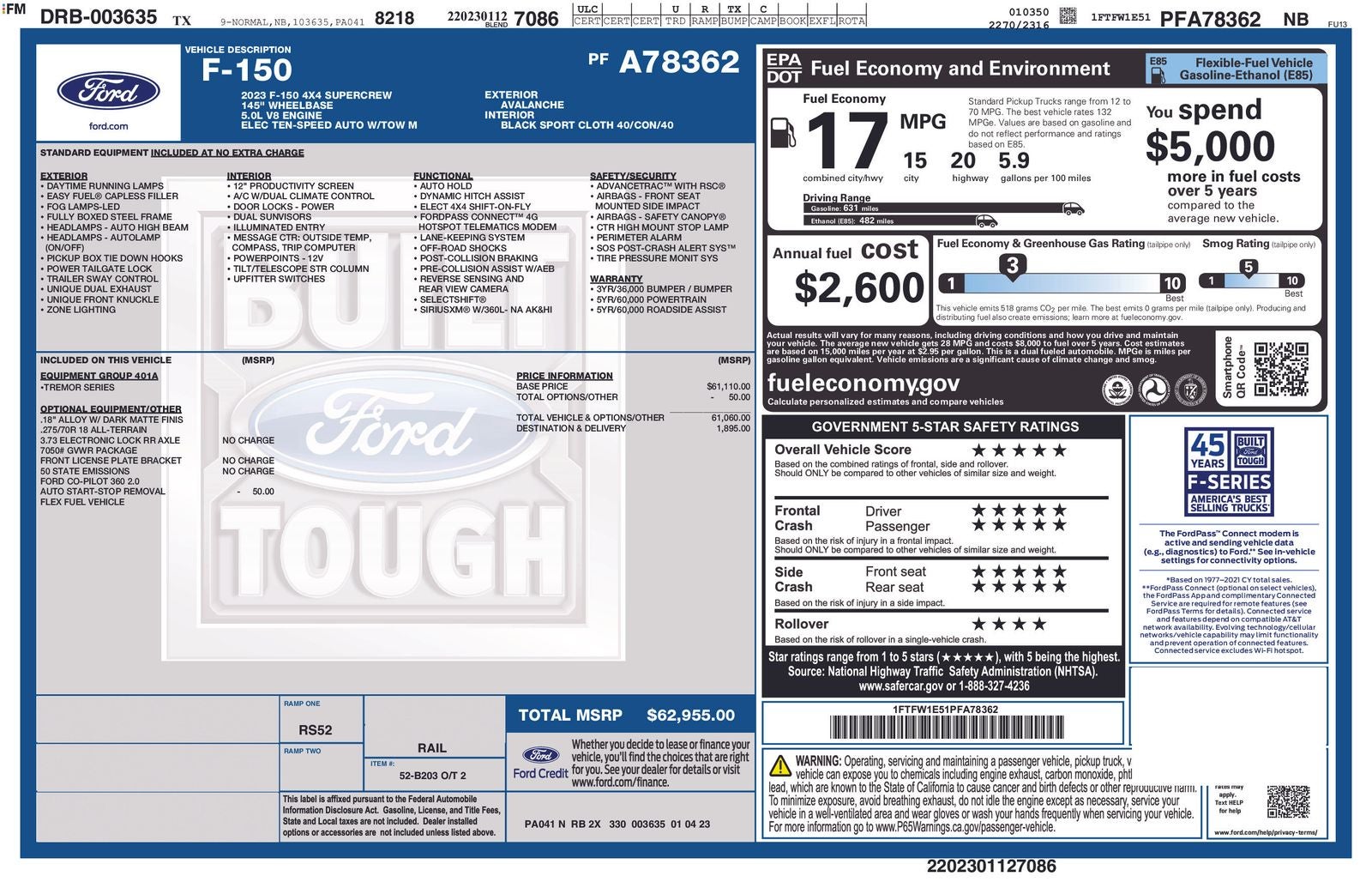2023 Ford F-150 Tremor®