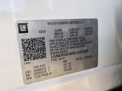 2019 Chevrolet Traverse LT Cloth w/1LT