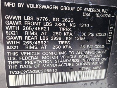 2025 Volkswagen Atlas Cross Sport 2.0T SEL Premium R-Line