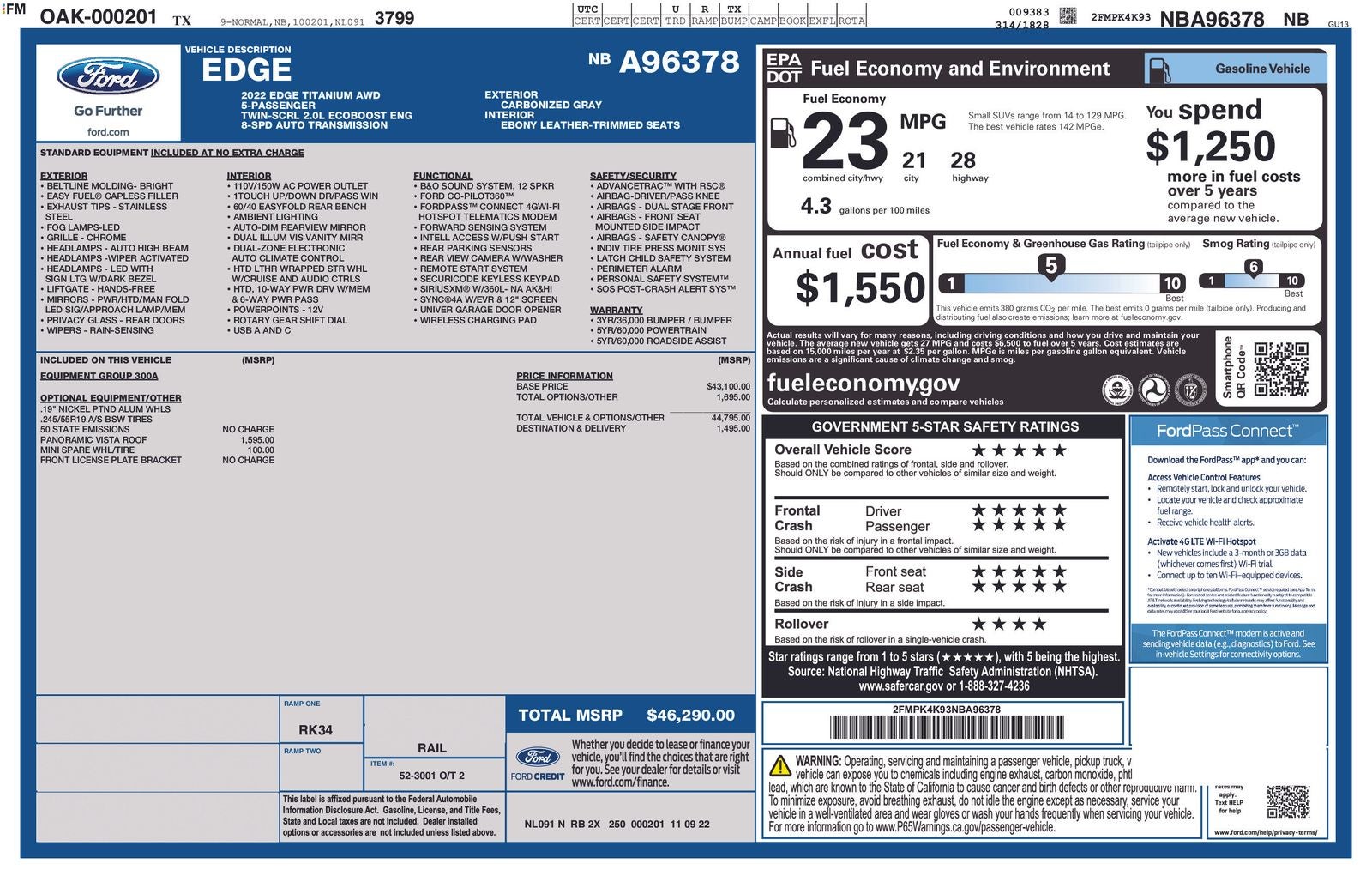 2022 Ford Edge Titanium