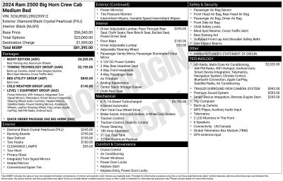 2024 RAM 2500 Big Horn