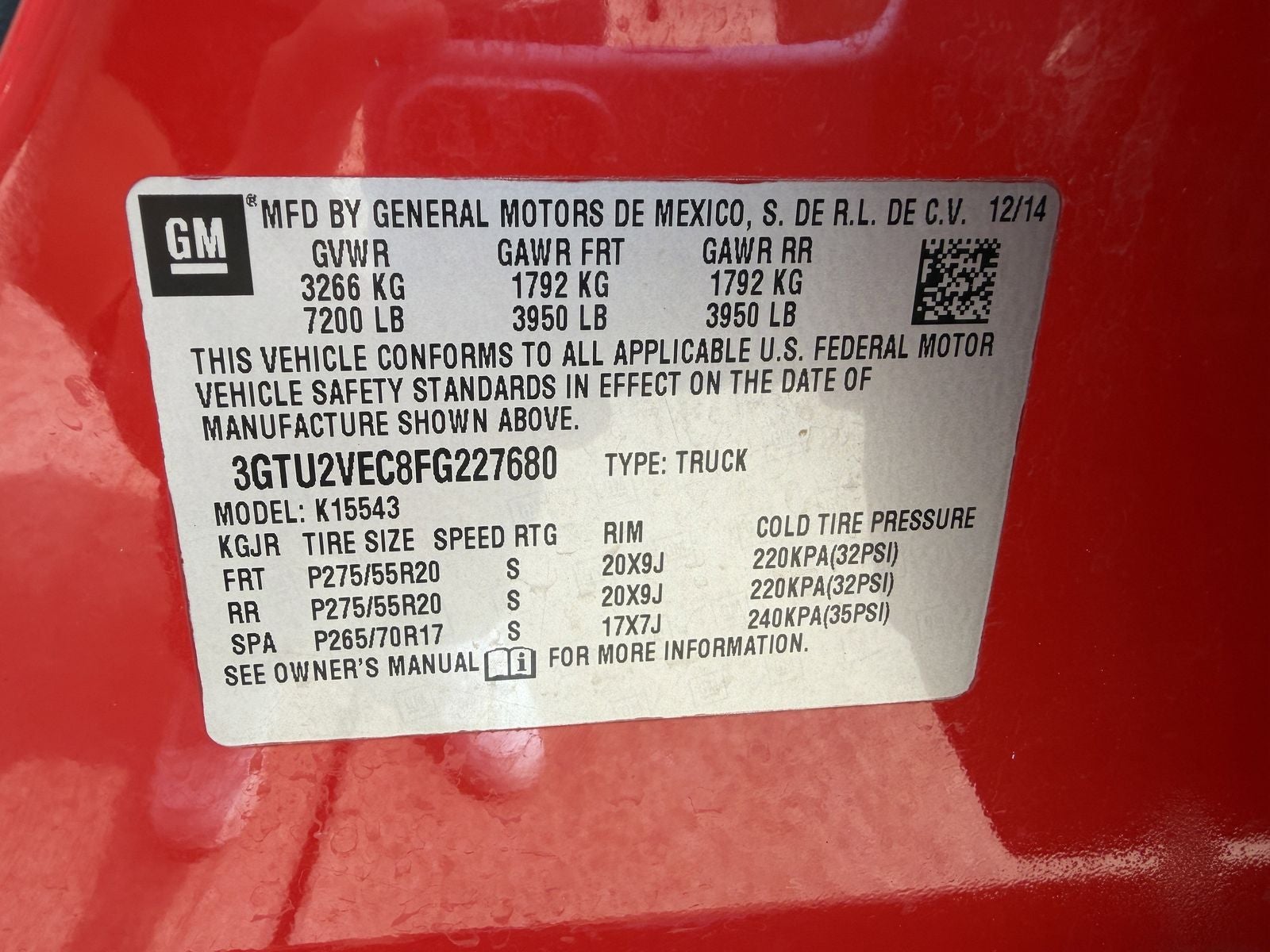 2015 GMC Sierra 1500 SLT
