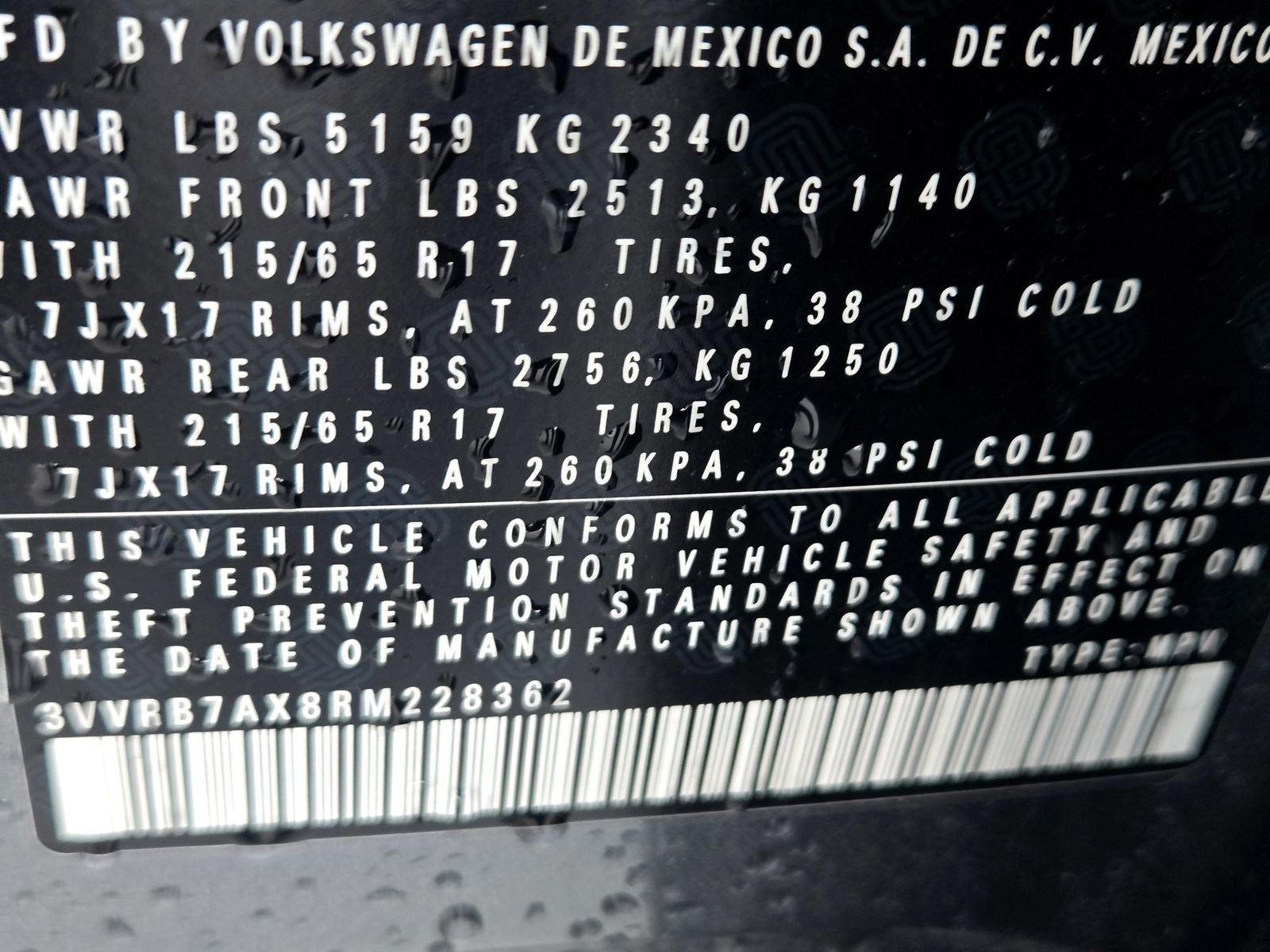 2024 Volkswagen Tiguan 2.0T S