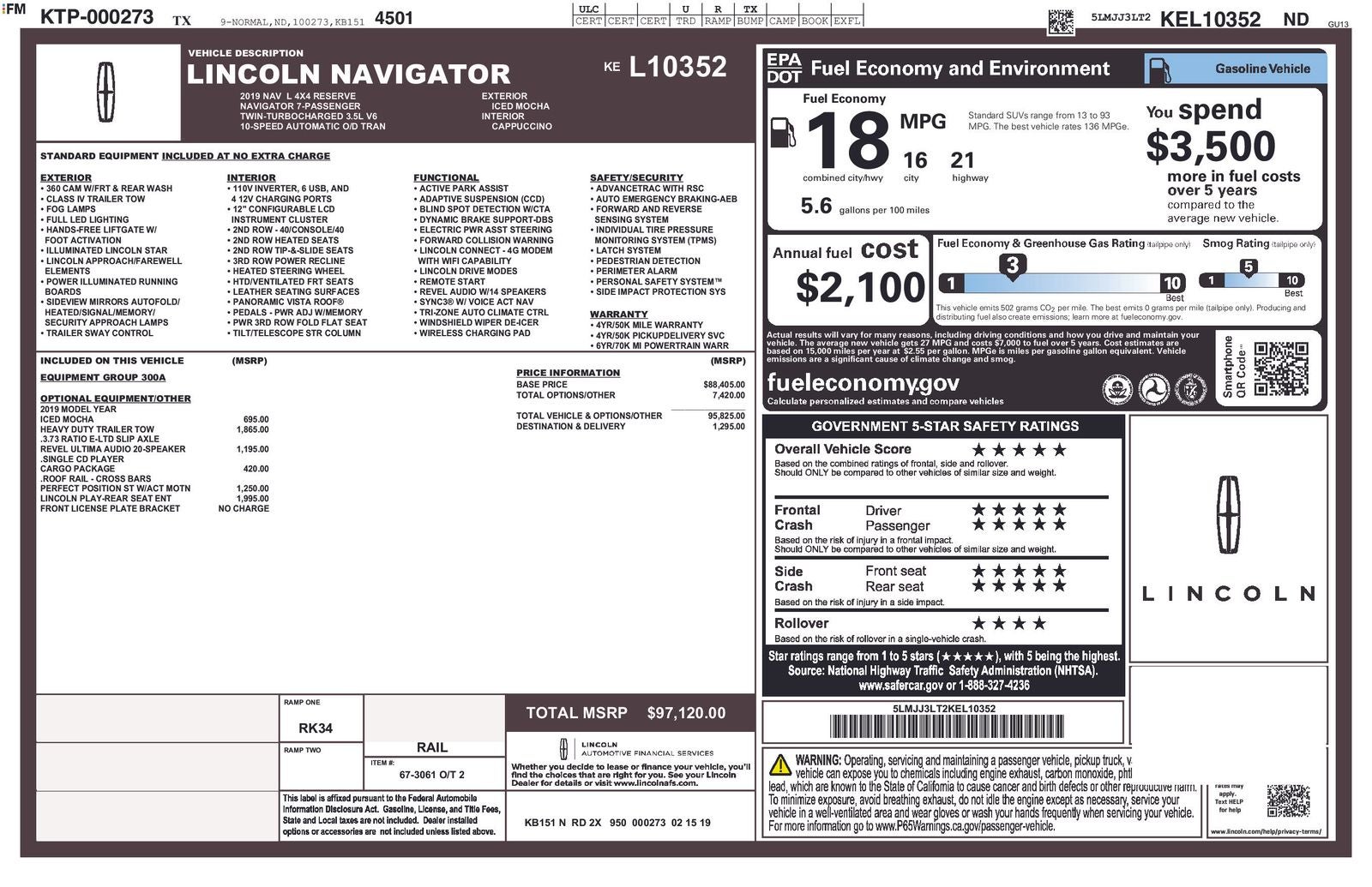 2019 Lincoln Navigator L Reserve