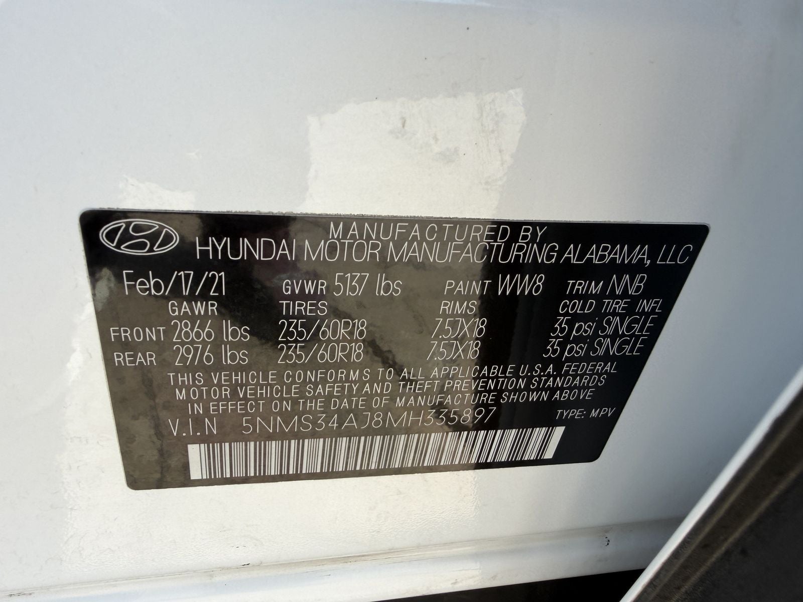 2021 Hyundai Santa Fe SEL