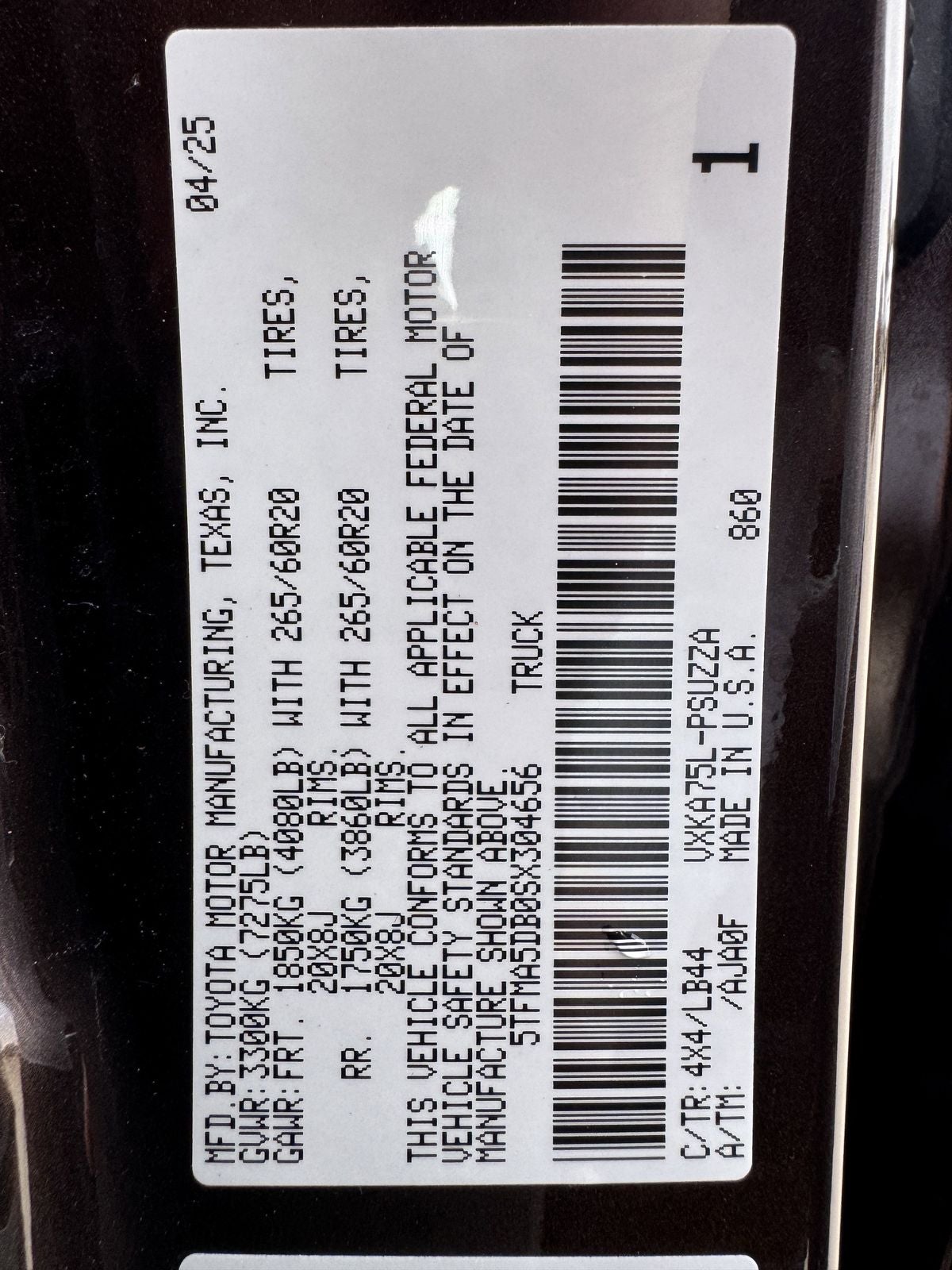 2025 Toyota Tundra 1794