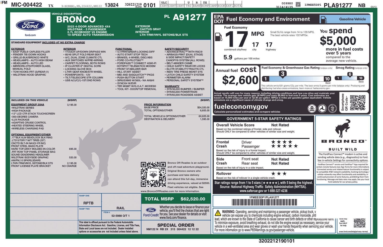 2023 Ford Bronco Base
