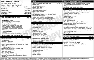 2024 Chevrolet Traverse Z71