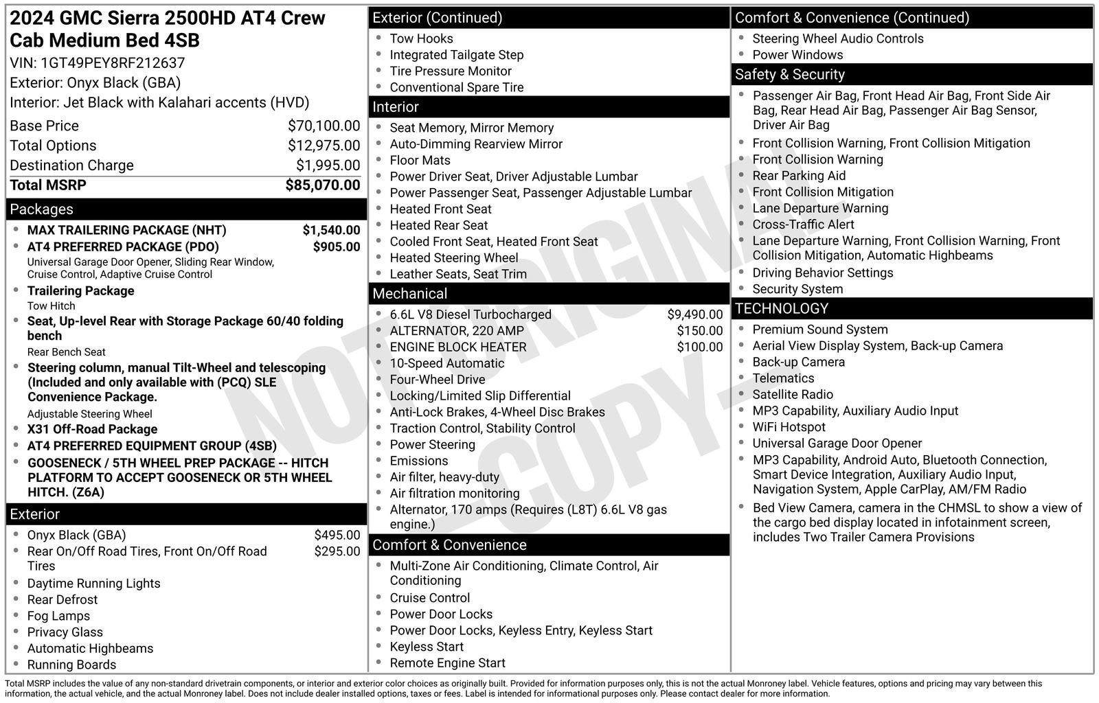 2024 GMC Sierra 2500 HD AT4