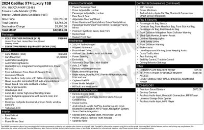 2024 Cadillac XT4 Luxury