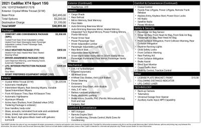 2021 Cadillac XT4 Sport