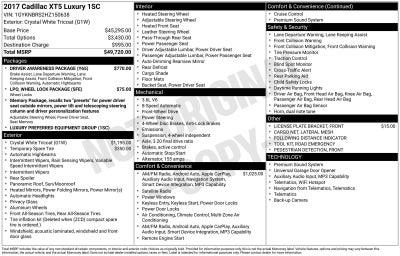 2017 Cadillac XT5 Luxury FWD