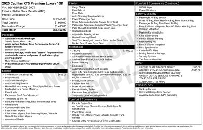 2025 Cadillac XT5 Premium Luxury