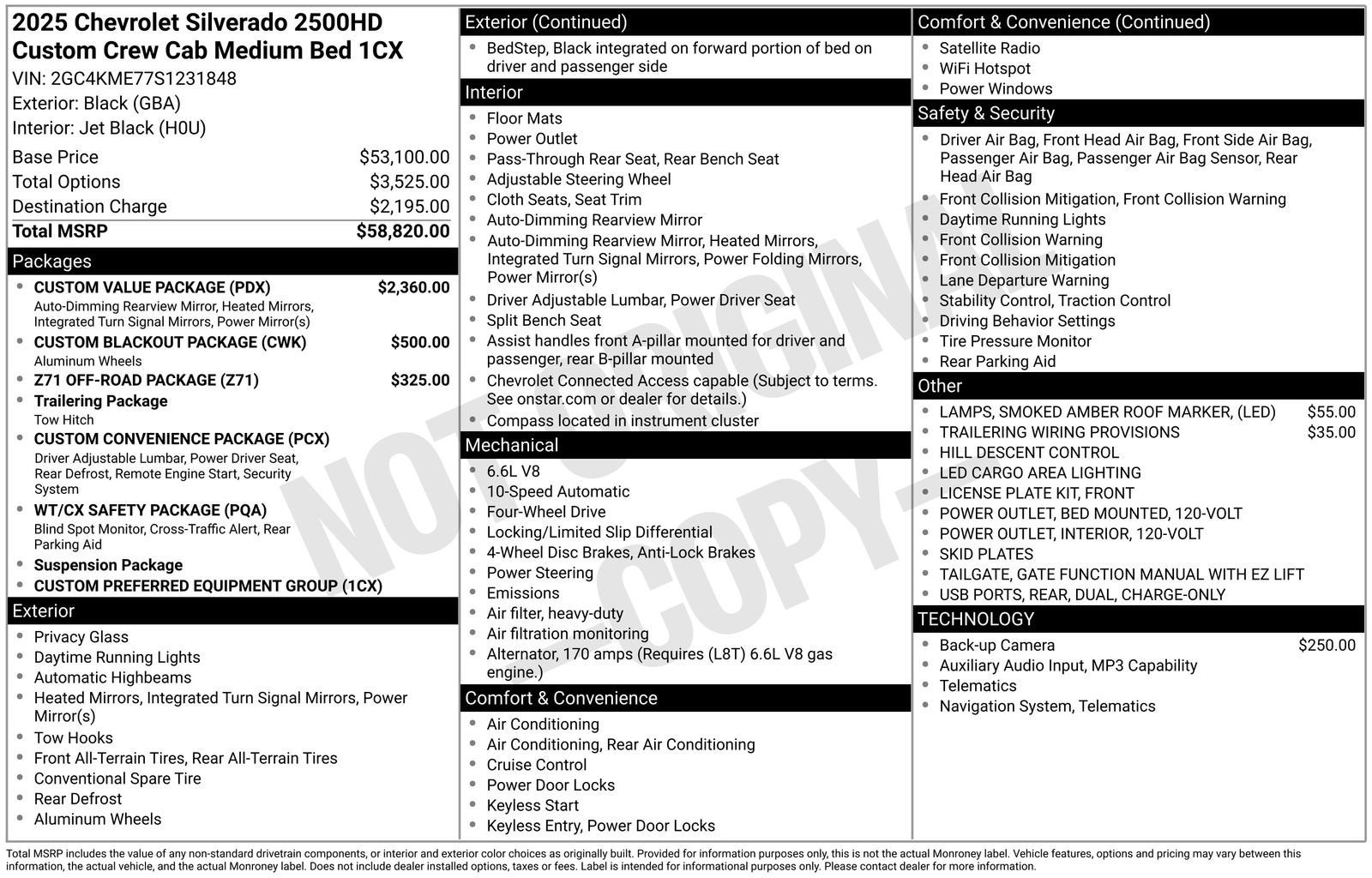 2025 Chevrolet Silverado 2500 HD Custom
