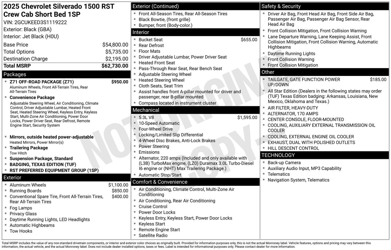 2025 Chevrolet Silverado 1500 RST