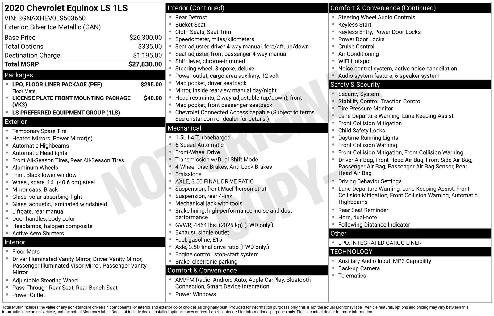 2020 Chevrolet Equinox LS