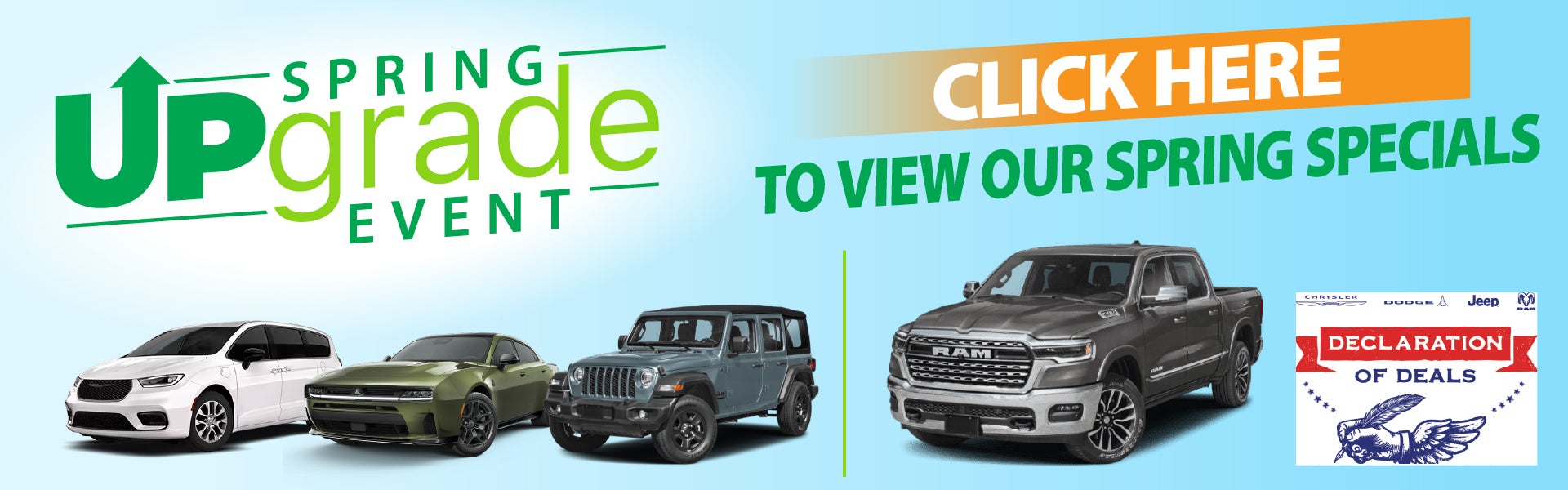 Spring Upgrade Event!