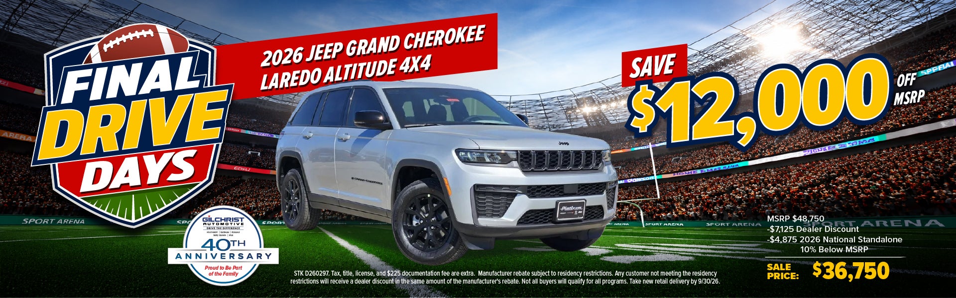 2026 Jeep Grand Cherokee Laredo Altitude 4x4